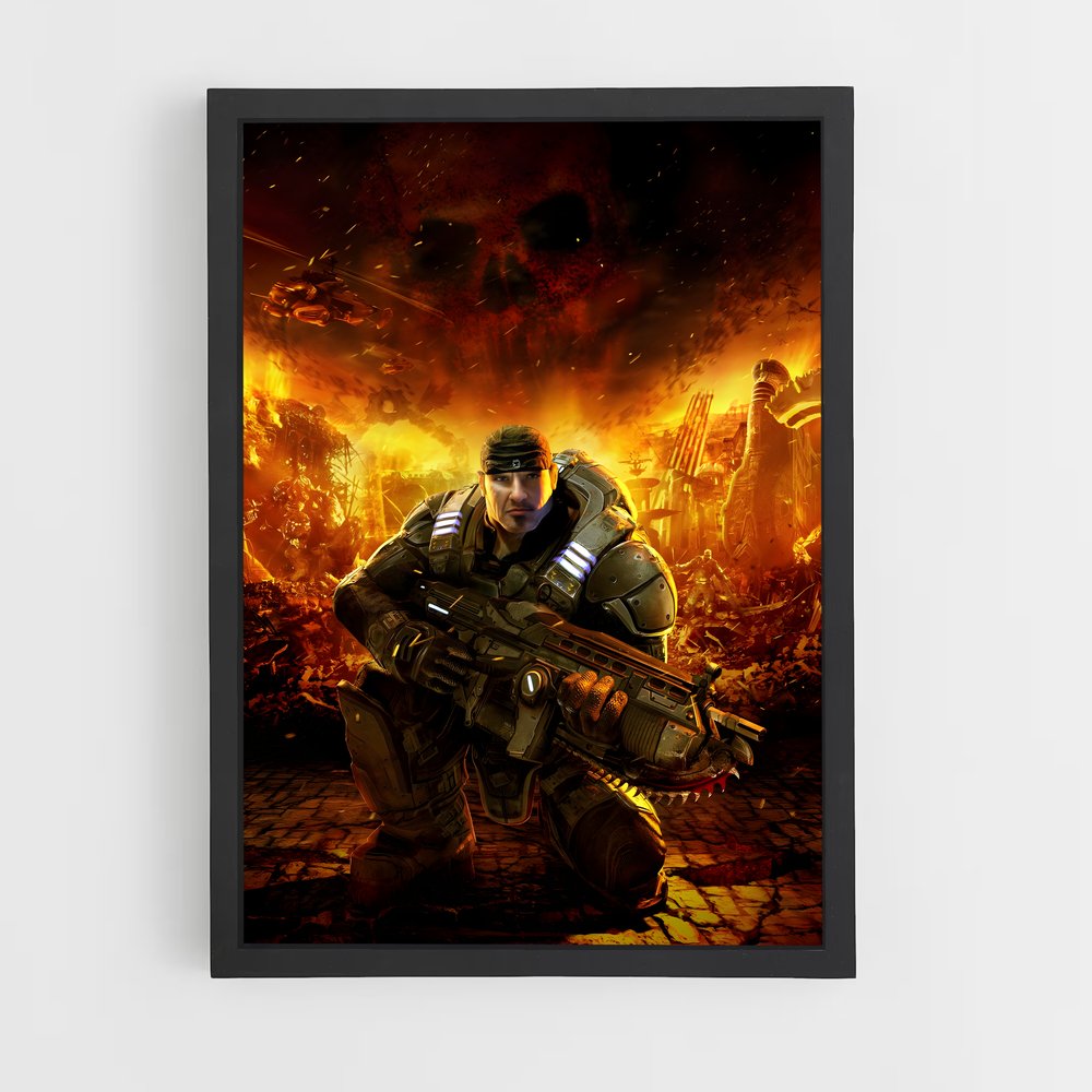 Poster L'Armée de Sera – affiche Gears of war (vue 2)